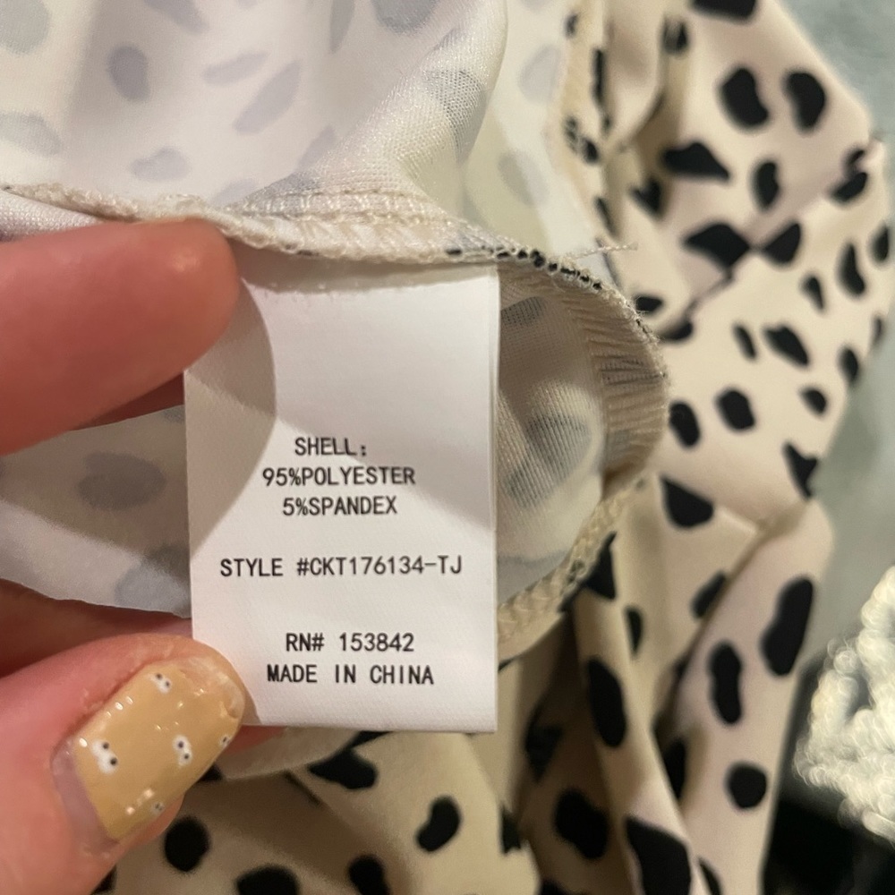 Women’s Melloday Cheetah Print Blouse - Picture 6 of 7